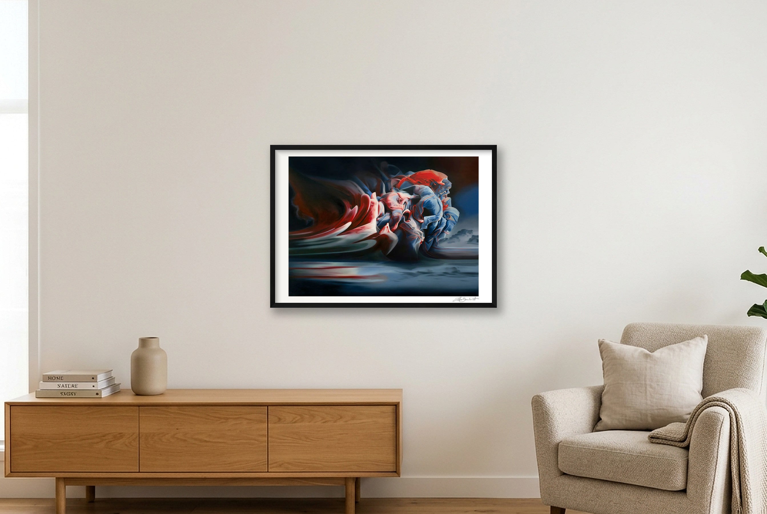Duality — A1 (84×59cm, 33×23") Black Frame