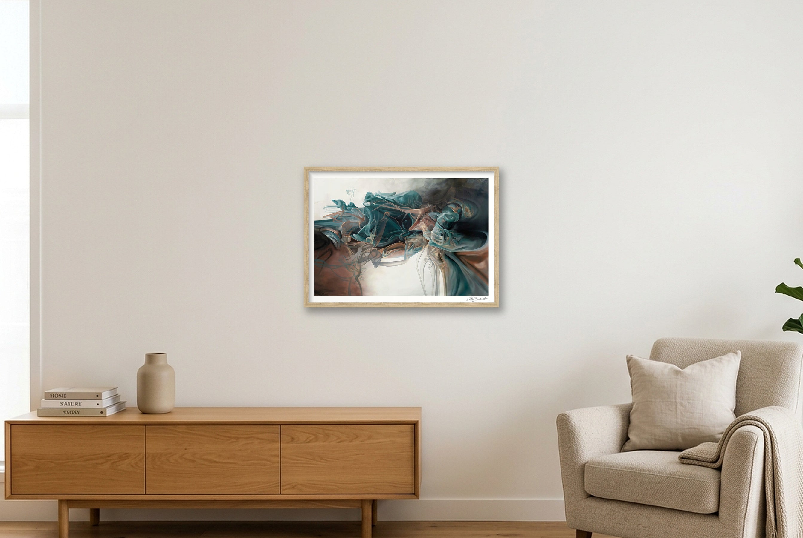 Evolution — A2 (59×42cm, 23×17") Oak Frame