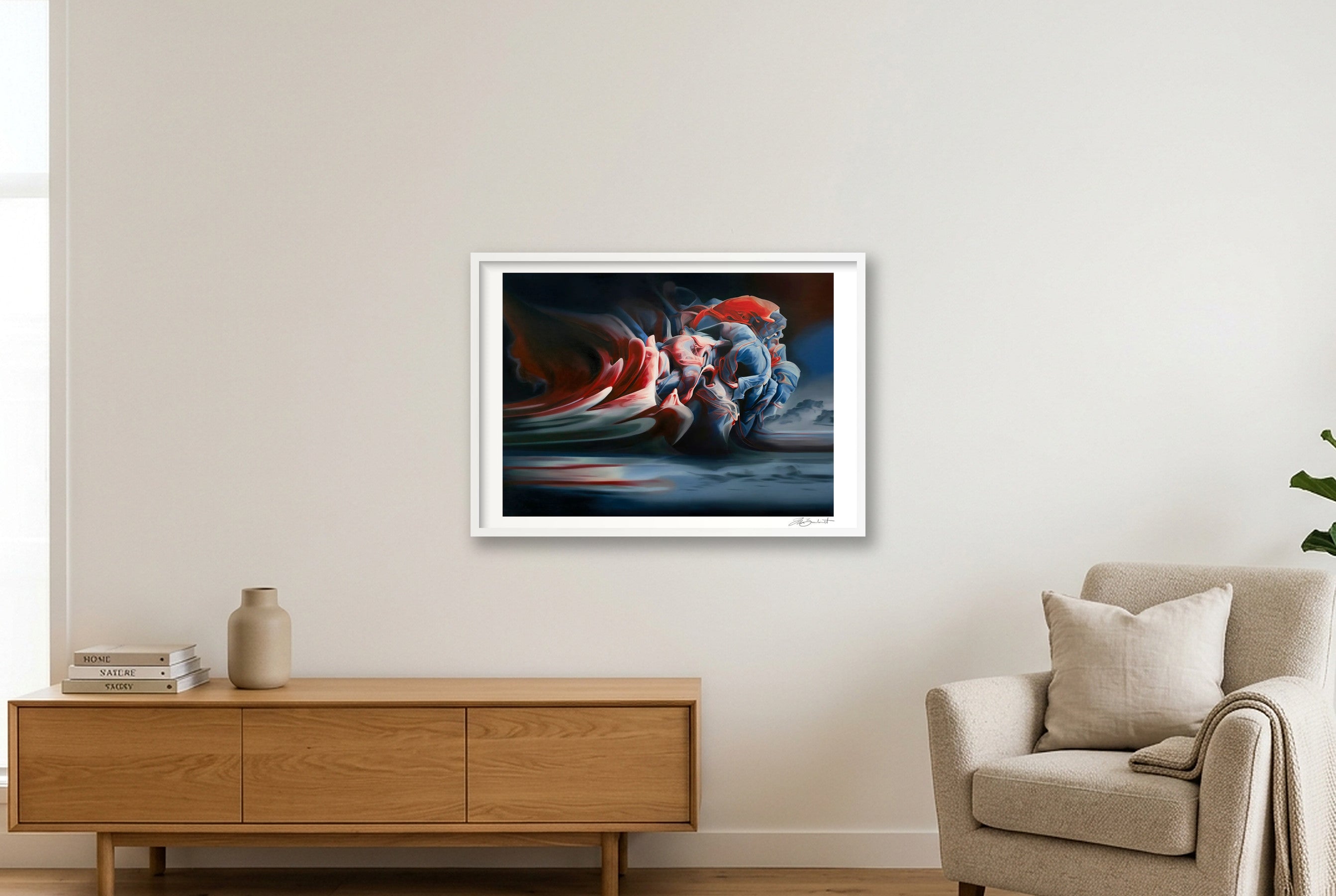 Duality — A1 (84×59cm, 33×23") White Frame