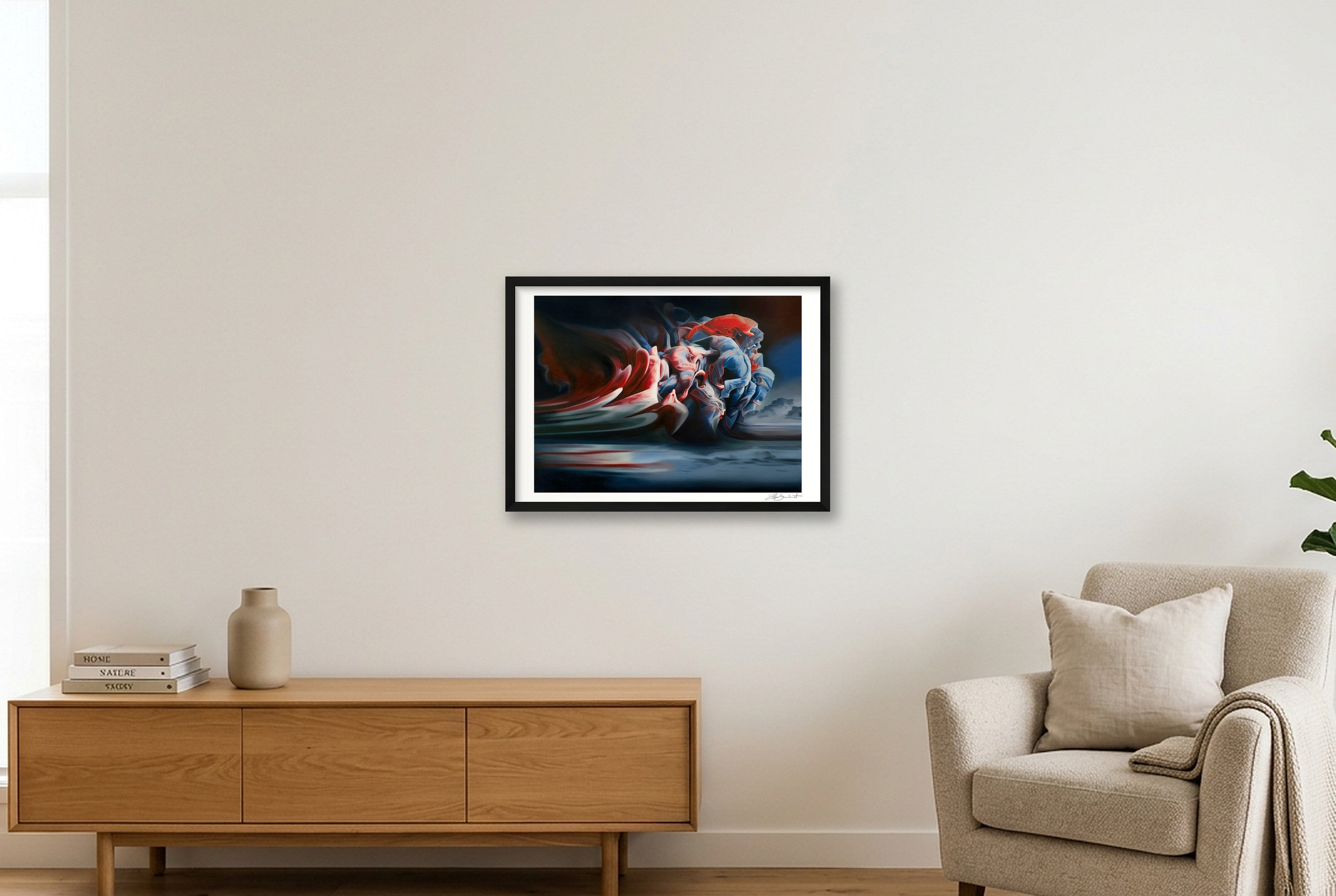 Duality — A2 (59×42cm, 23×17") Black Frame