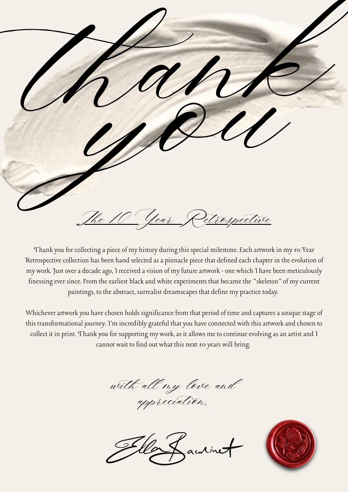 Lust for Light — A letter from the artist