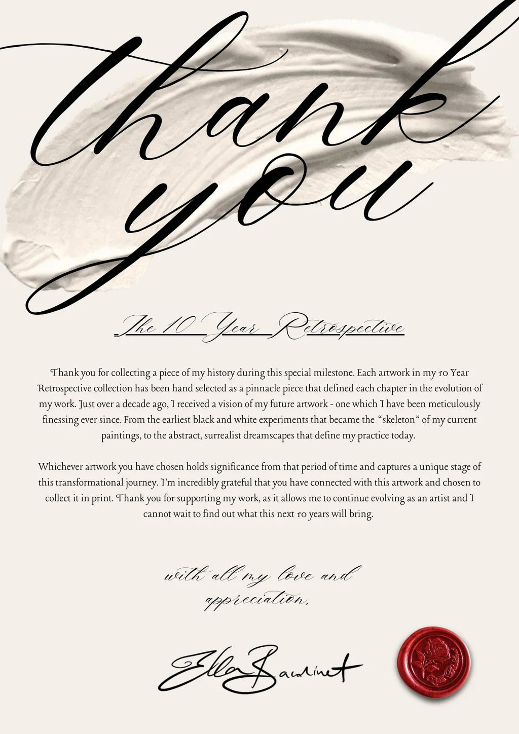 The Lovers — A letter from the artist
