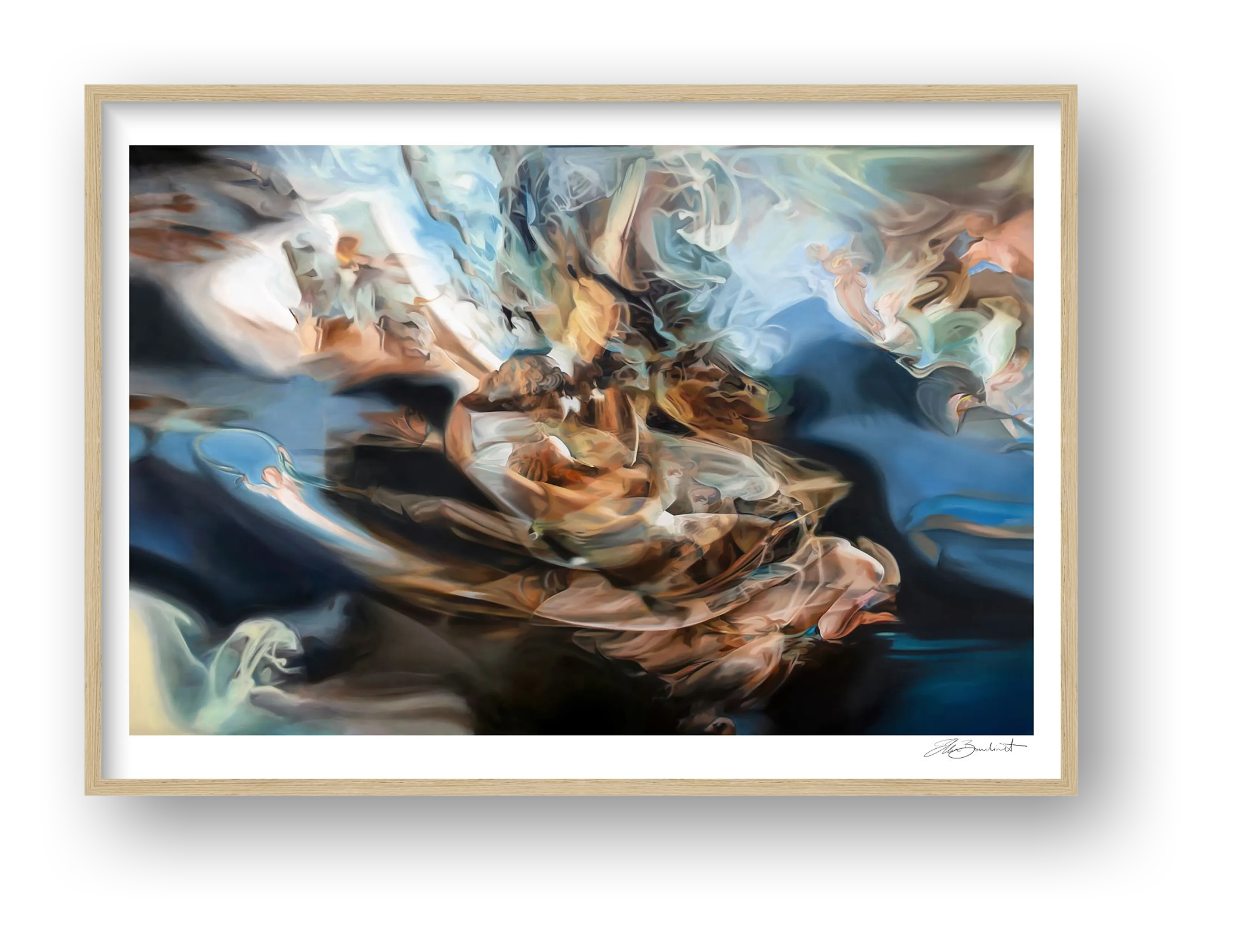 The Lovers — framed (Oak)