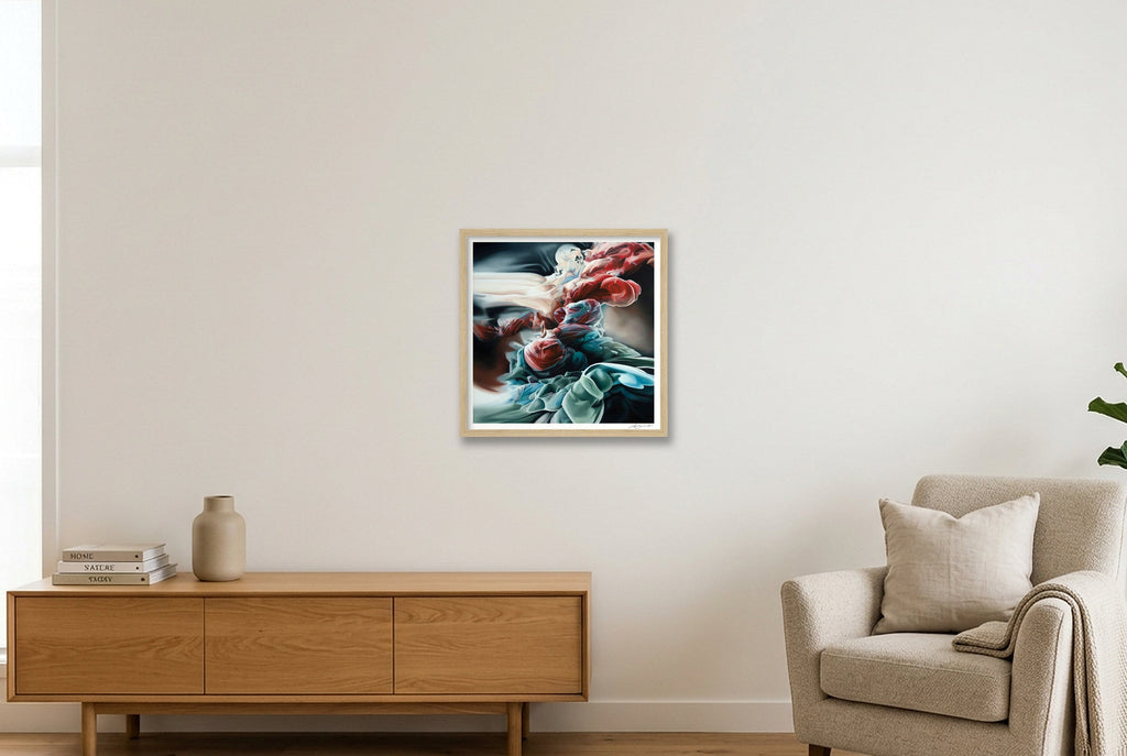 Ascent — 40×40cm, 16×16" Oak Frame