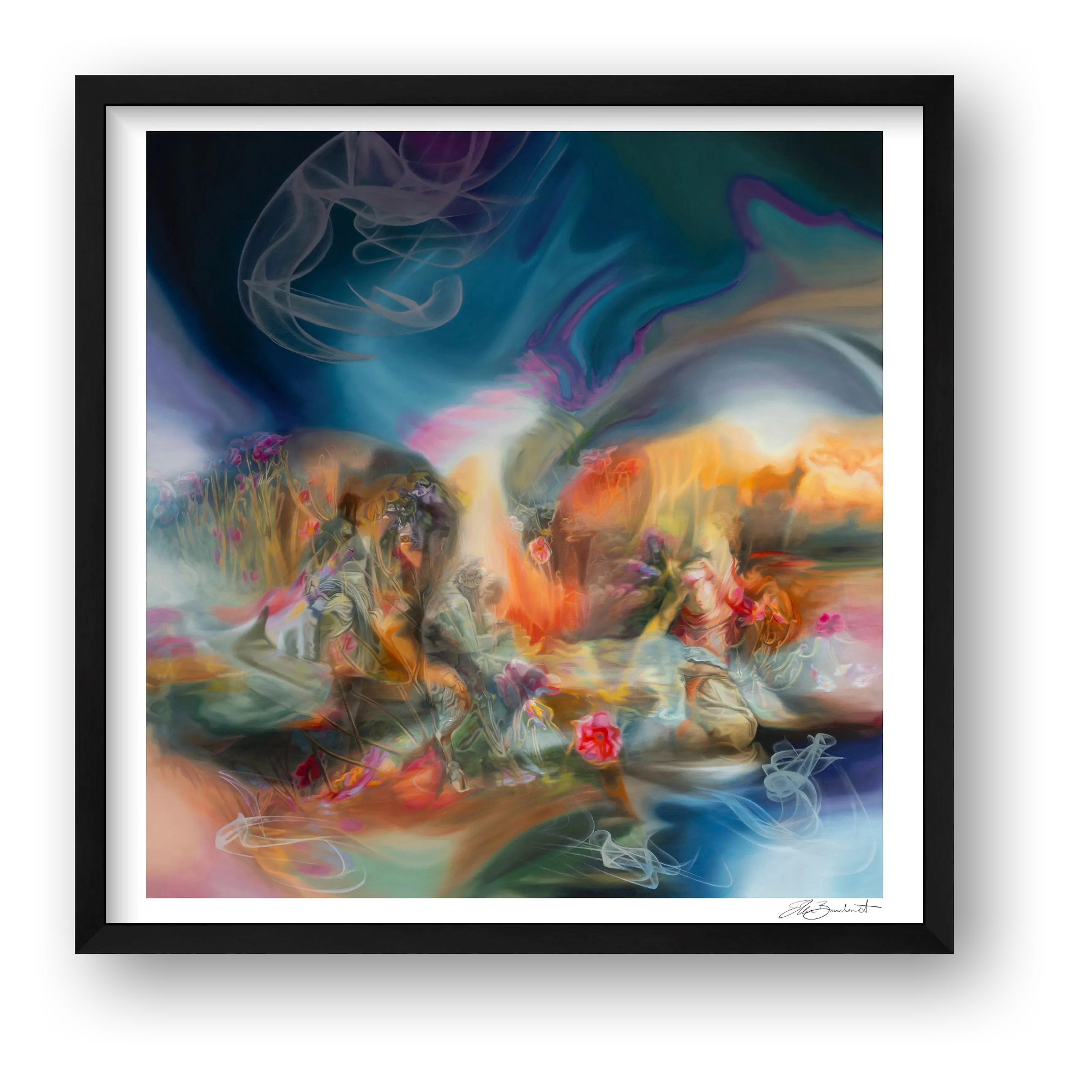 Love's Quandary — framed (Black)