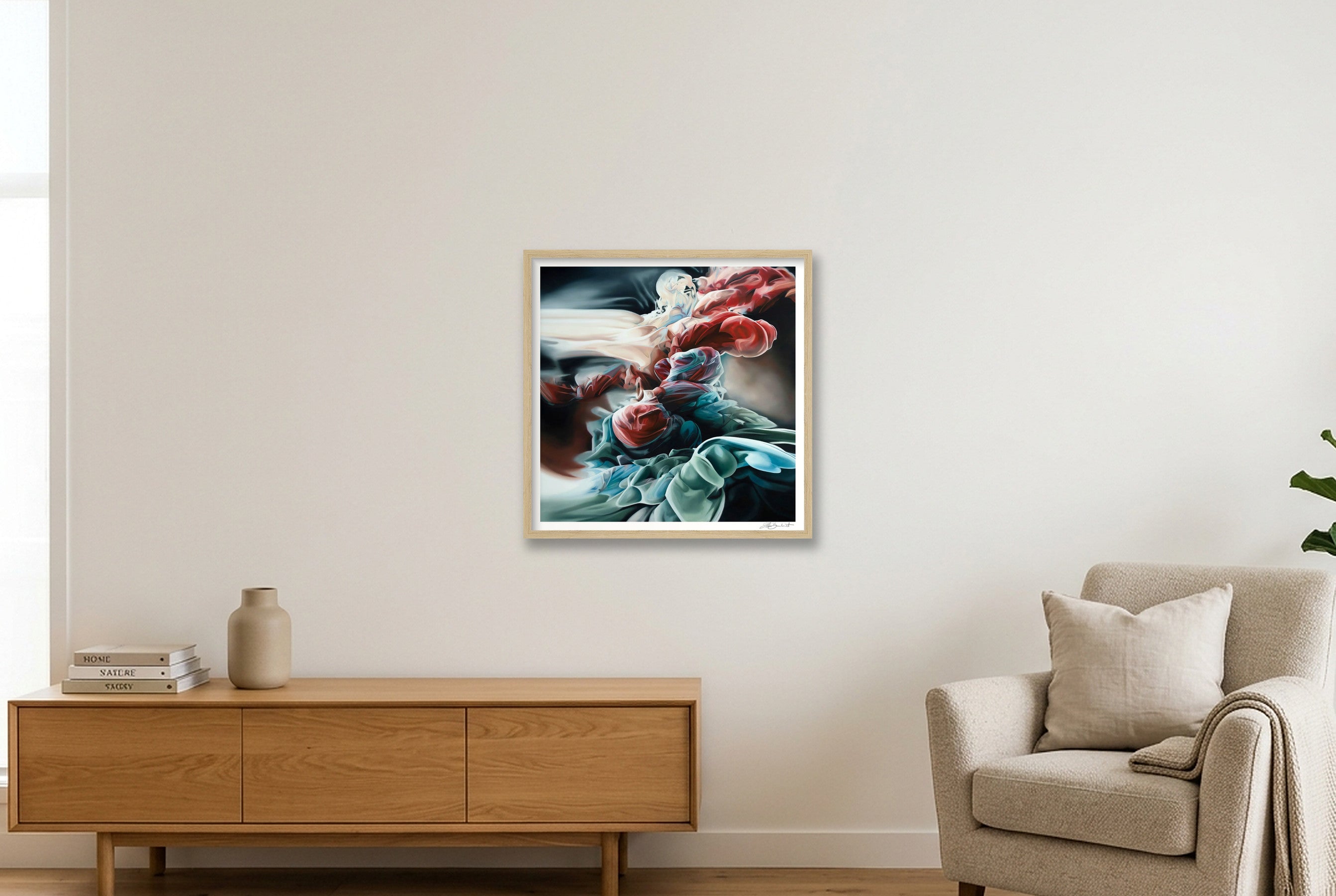 Ascent — 50×50cm, 20×20" Oak Frame